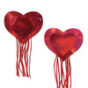 Pastease Tassel Holographic Heart - Red O/S