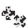 Pastease Premium Plus X Cow Print Cross - Black/White O/S