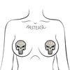 Pastease Premium Glittering Punisher Skull - White/Black O/S