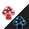Pastease Premium Shiny Glow in the Dark Shroom - Red/White O/S