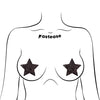 Pastease Premium Glitter Star - Black O/S