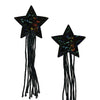 Pastease Tassel Glitter Star - Black O/S