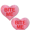 Pastease Premium Bite Me Heart - Pink/Red O/S