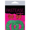 Pastease Premium Glitter Wreath w/Bow Nipple Covers - Red O/S