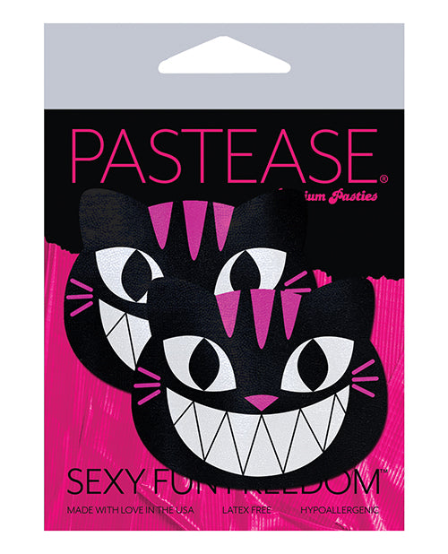 Pastease Premium Grinning Kitty Cat - Black/Pink O/S