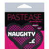 Pastease Premium Naughty & Nice Hearts - Black/Pink O/S
