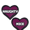 Pastease Premium Naughty & Nice Hearts - Black/Pink O/S