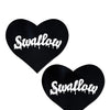 Pastease Premium Swallow Hearts - Black/White O/S