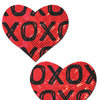 Pastease Premium Glitter XOXO Heart - Red/Black O/S