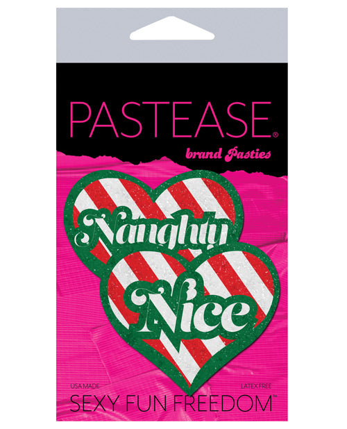 Pastease Premium Naughty/Nice Candy Canes Heart - Multicolor  O/S
