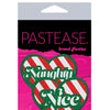 Pastease Premium Naughty/Nice Candy Canes Heart - Multicolor  O/S
