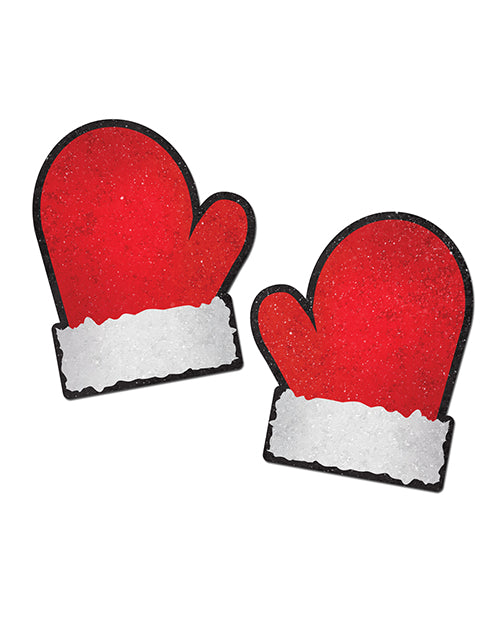 Pastease Premium Santa Mittens - Red/White O/S
