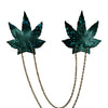 Pastease Chains Disco Weed Leaf - Green O/S