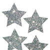 Pastease Premium Petites Glitter Star - Silver O/S Pack of 2 Pair