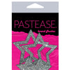 Pastease Premium Glitter Peek a Boob Stars - Silver O/S