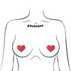 Pastease Premium Petites Glitter Heart - Red O/S Pack of 2 Pair