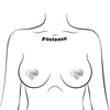 Pastease Premium Petites Holographic Heart - Silver O/S Pack of 2 Pair