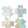 Pastease Premium Holographic Plus X - Silver O/S Pack of 2 Pair