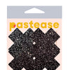 Pastease Premium Petites Sparkle Plus X - Black O/S Pack of 2 Pair
