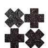 Pastease Premium Petites Sparkle Plus X - Black O/S Pack of 2 Pair