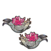 Pastease Premium Diamond Thom Disco Koi Fish & Lotus - Silver O/S