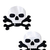 Pastease Premium Sullen Skull - Black/White O/S