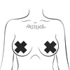 Pastease Reusable Luxury Suede Cross - Black O/S