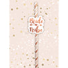 Bride Tribe Straws - Rose Gold Pack of 6