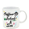 Attitude Mug Coffee, Weed & Sex - 22 oz