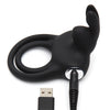 Happy Rabbit Love Ring Rechargeable - Black