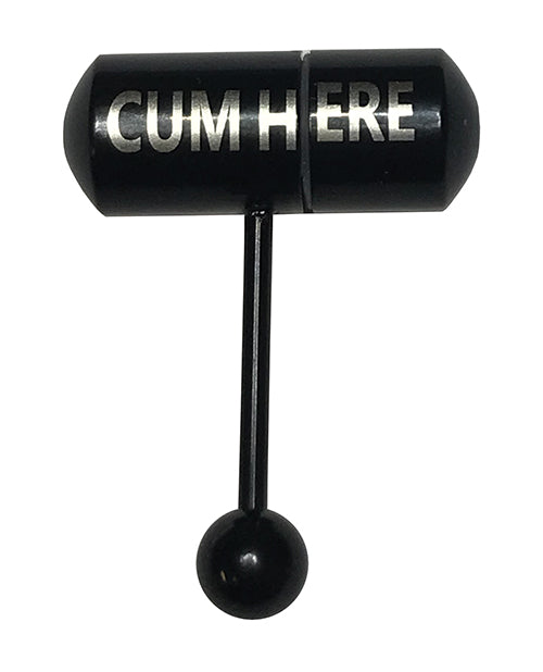 Lix Oral Vibrator Cum Here Tongue Ring - Black