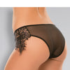 Adore Lavish & Lace Crotchless Panty Black O/S