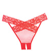 Adore Sheer & Lace Desire Panty Red O/S