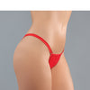 Adore Between the Cheats Wetlook Panty Red O/S