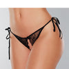 Adore Sugar Tie Side Open Lace Panty Black O/S