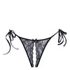 Adore Sugar Tie Side Open Lace Panty Black O/S
