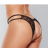 Adore Love Sick Open Lace Panty Black O/S