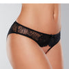 Adore Kiss Mesh & Lace Open Panty Black O/S