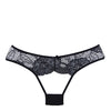 Adore Kiss Mesh & Lace Open Panty Black O/S
