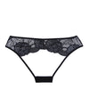 Adore Kiss Mesh & Lace Open Panty Black O/S