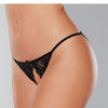 Adore Luv Web Strappy Open Front Panty Black O/S