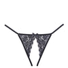 Adore Luv Web Strappy Open Front Panty Black O/S
