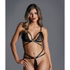 Adore the Flame Strappy Lace Bra & Thong Black O/S