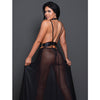 Adore Mademoiselle Moi Harness Teddy Dress w/Attached Open Panty Black O/S
