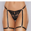 Adore Say it with Garters Lace Thong Black O/S
