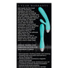 Adam & Eve Eve's Rechargeable Pulsating Dual Massager - Teal