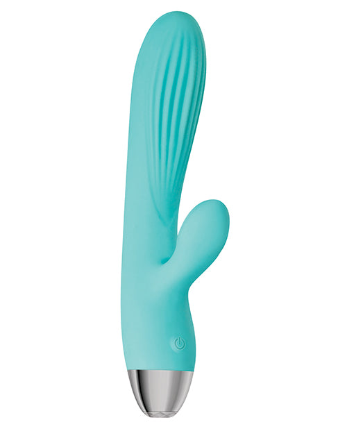 Adam & Eve Eve's Rechargeable Pulsating Dual Massager - Teal
