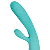 Adam & Eve Eve's Rechargeable Pulsating Dual Massager - Teal