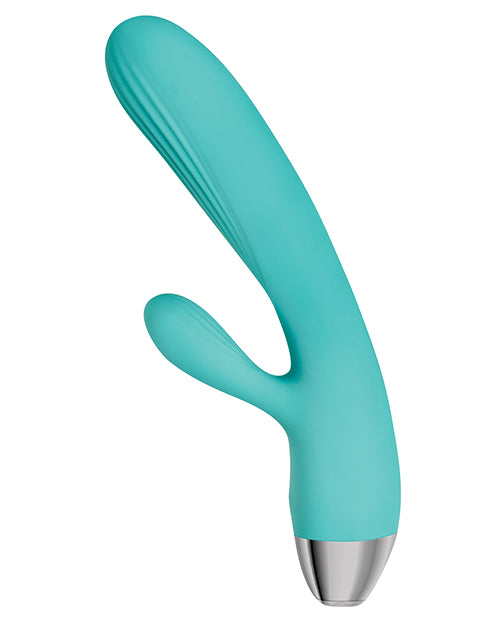 Adam & Eve Eve's Rechargeable Pulsating Dual Massager - Teal