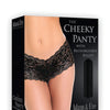 Adam & Eve Cheeky Panty w/Rechargeable Bullet - Black